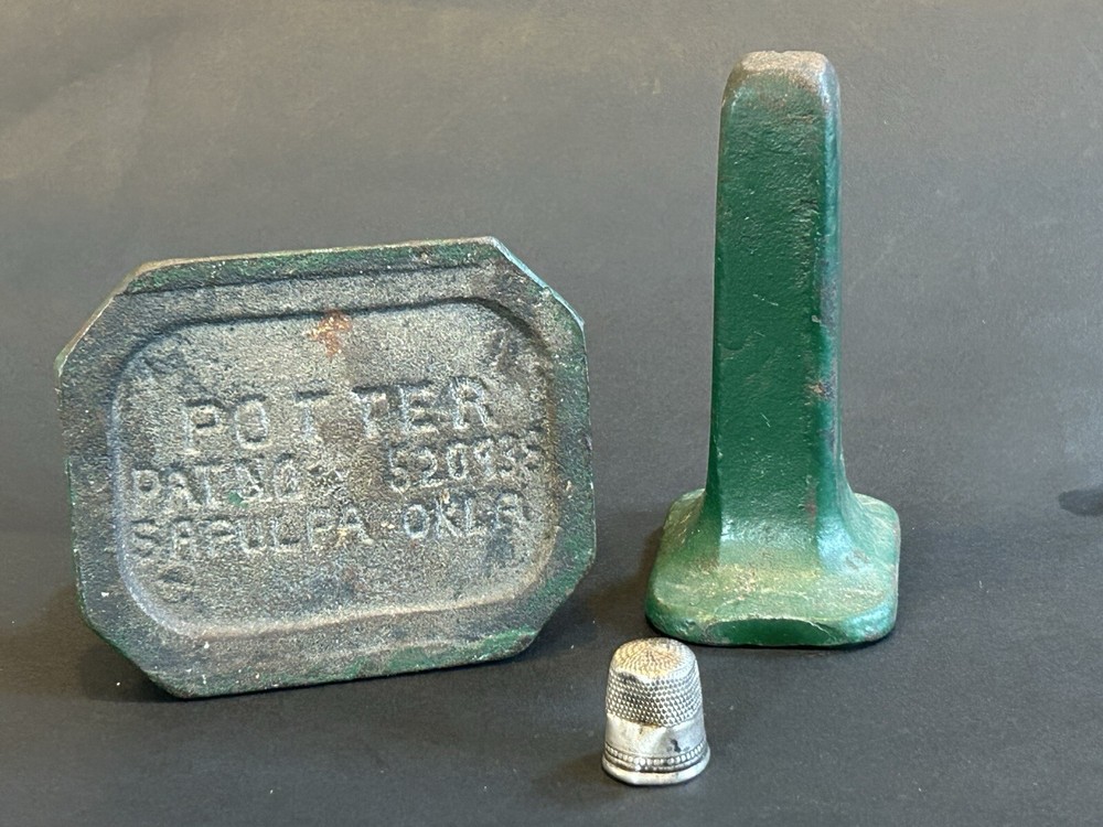 Early 1900s Cast Iron C.E. Potter Walnut Cracker