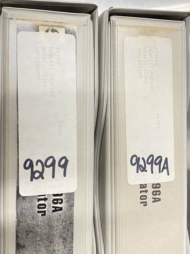 Hewlett Packard HP 3396A Integrator - Users Guide / Instruction Manual