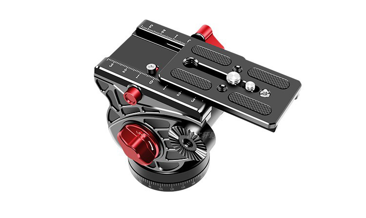 Professional Fluid Tripod Head Hydraulic damping Pan Head Wide Compatibility