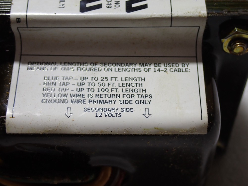 1678-12 DANIEL WOODHEAD LOW VOLTAGE Transformer NEW