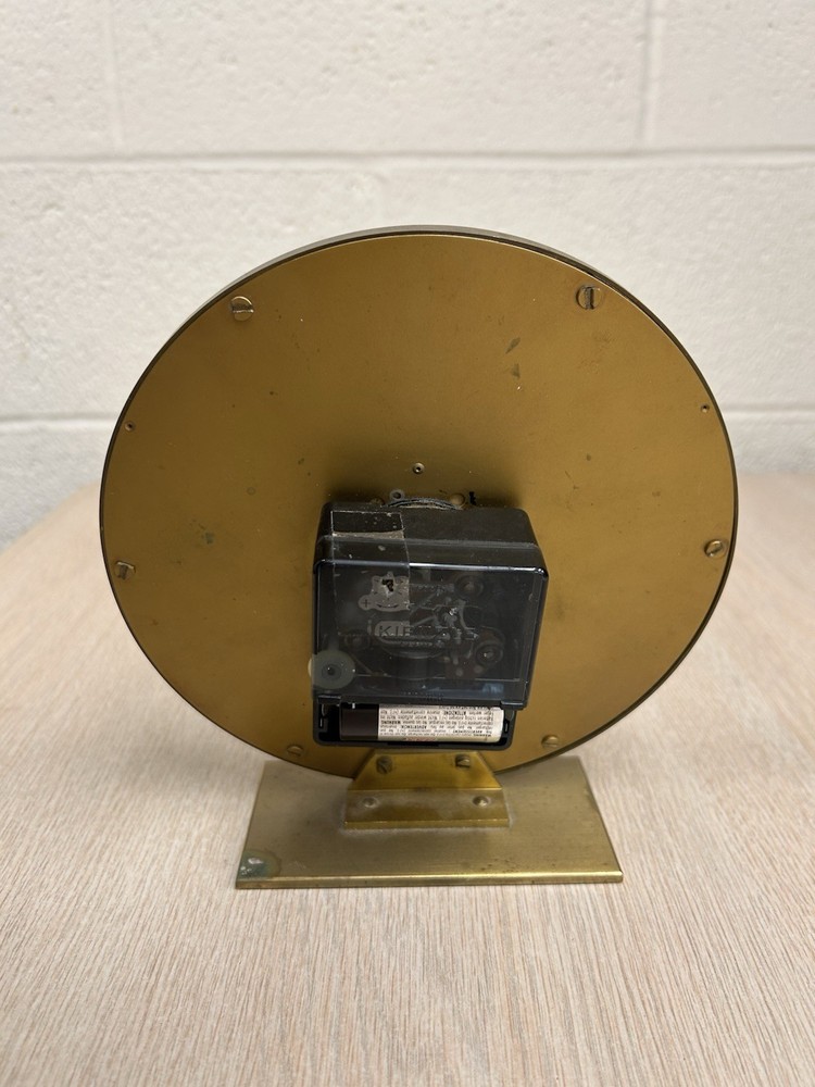 KIENZLE ART DECO TABLE CLOCK BRASS MADE IN GERMANY