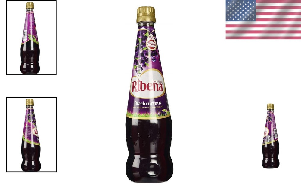 Blackcurrant Nectar, 4 Bottles, 33.8 oz Each