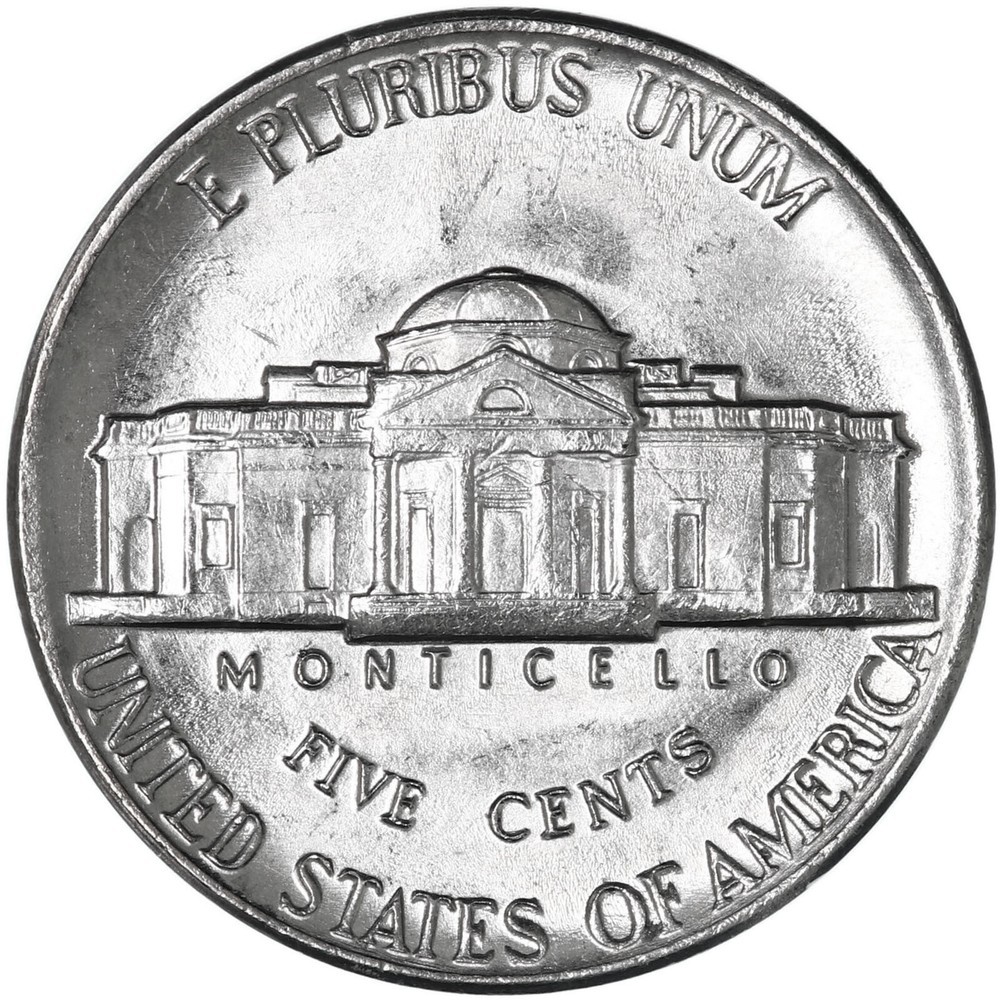 1982 P D Jefferson Nickel BU 2 Coin Year Set