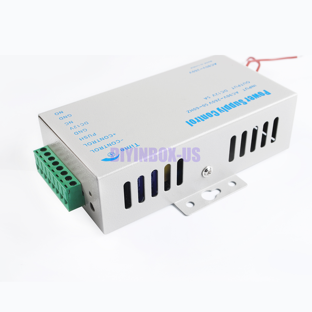 12V 5A Door Access Power Supply for Entry Exit Control System Electric Lock 60W