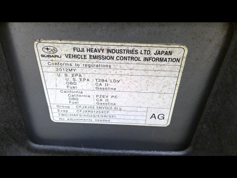IMPREZA 2012 Headrest 349027