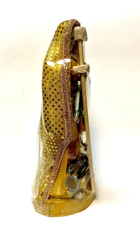 Santa Muerte Blessed Color Yellow - Dressed