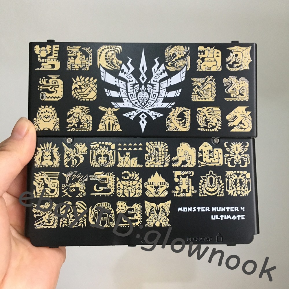 New 3DS Replacement Housing Shell - Monster Hunter 4 Ultimate Themed Patterned