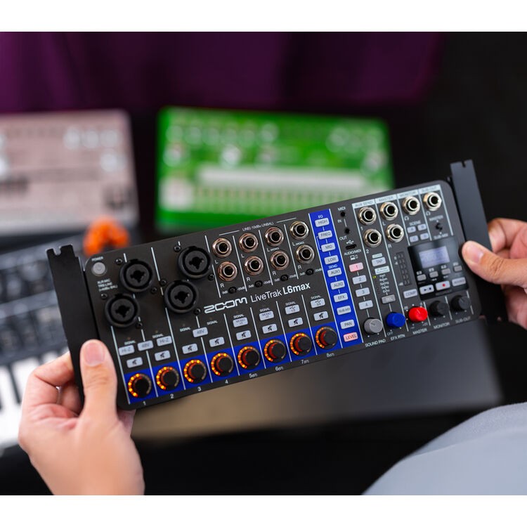 Zoom LiveTrak L6max Digital Mixer/Recorder, Battery Powered, 32-Bit Float,