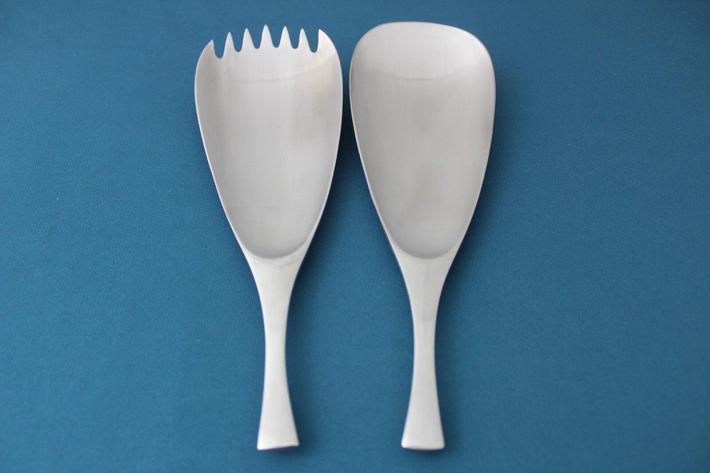 Dansk ODIN Germany Serving (2pc Set) Solid Serving Fork Spoon Satin 8 3/4"