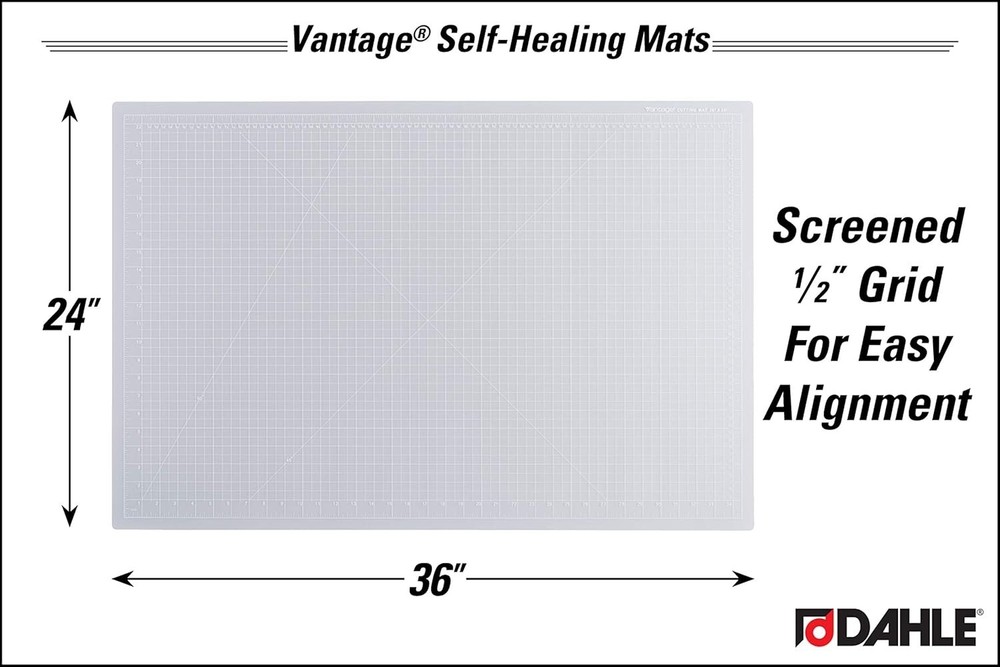 24x36 Vantage Self-Healing Cutting Mat - 5 Layers & Grid for Precision Cutting