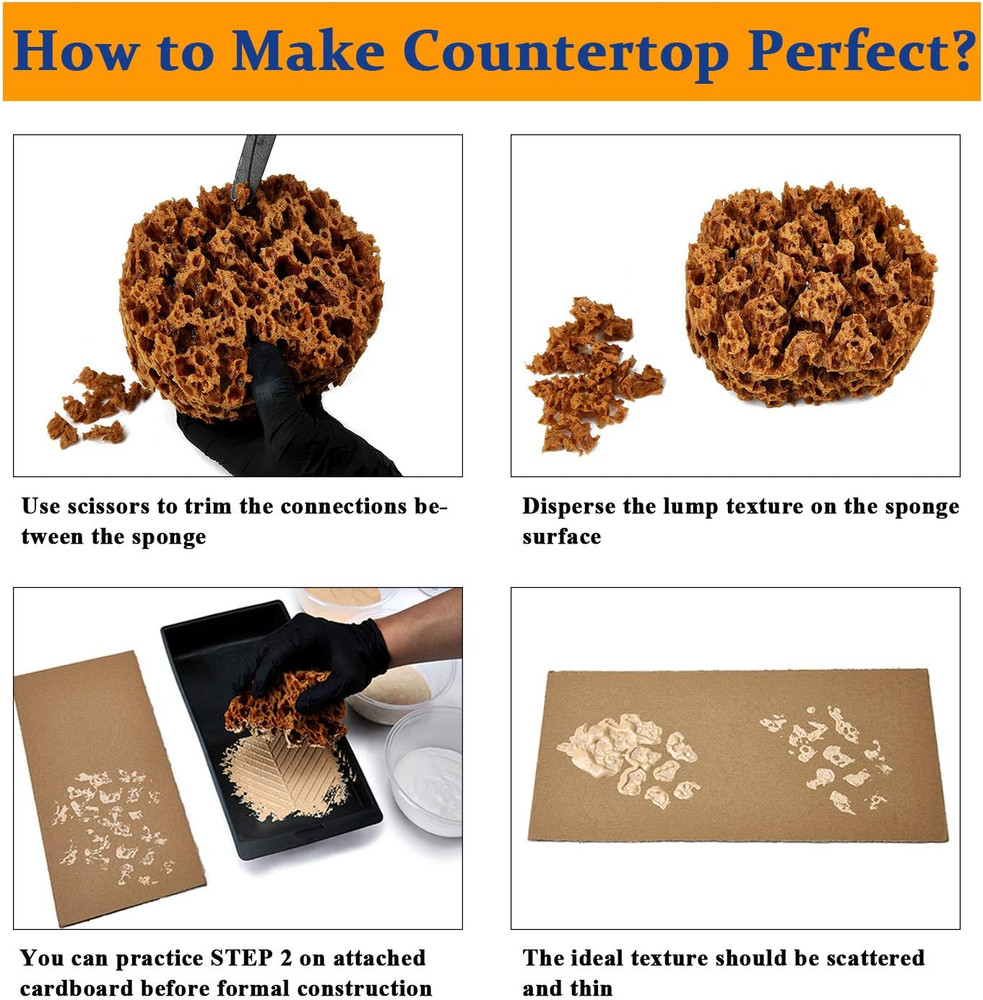 Granite Countertop Paint Kit - Sand Counter Top Refinishing Kit for Kitchen Bath