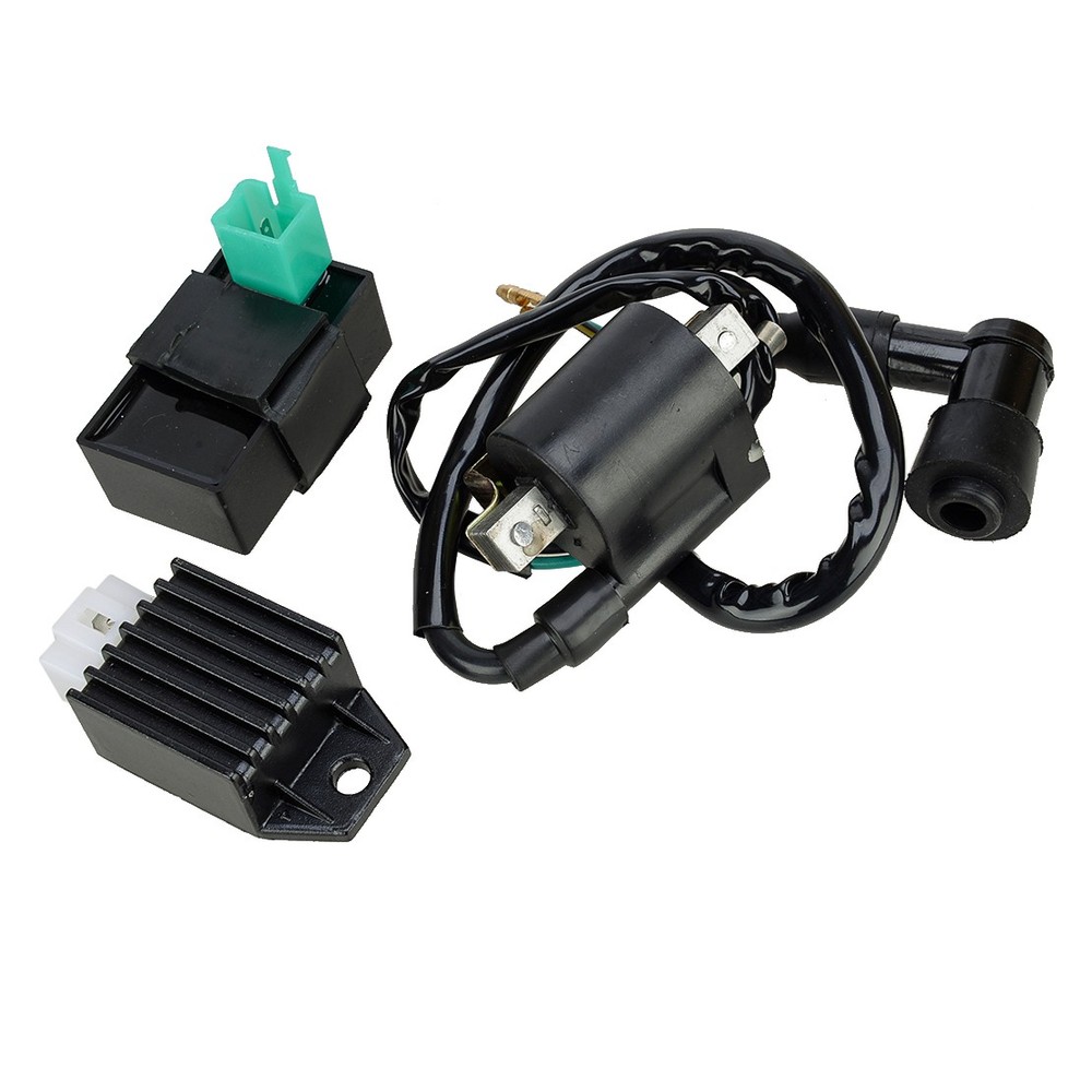 Ignition Coil & CDI Box & Rectifier Regulator Set Fit For 110cc 125 140cc Buggy