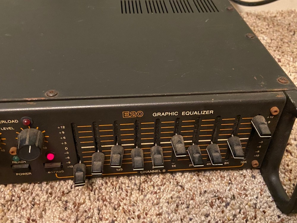 🐞 Vintage Phase Linear Professional Series E20 Stereo Graphic Equalizer RARE!!
