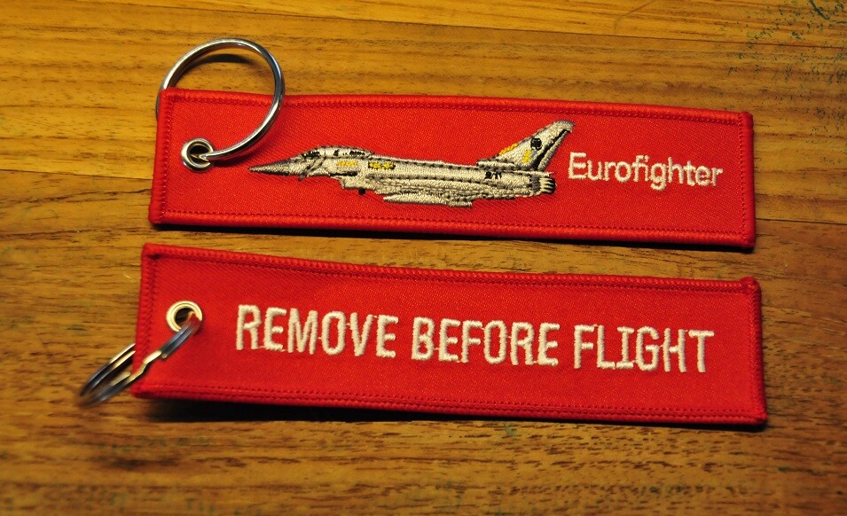 embroidered Eurofighter keyring keychain