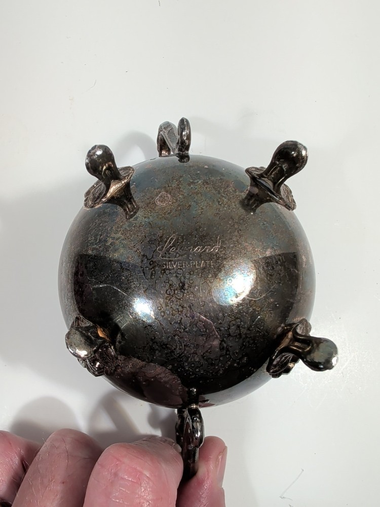 Leonard, Silver Plated,footed Sugar Bowl