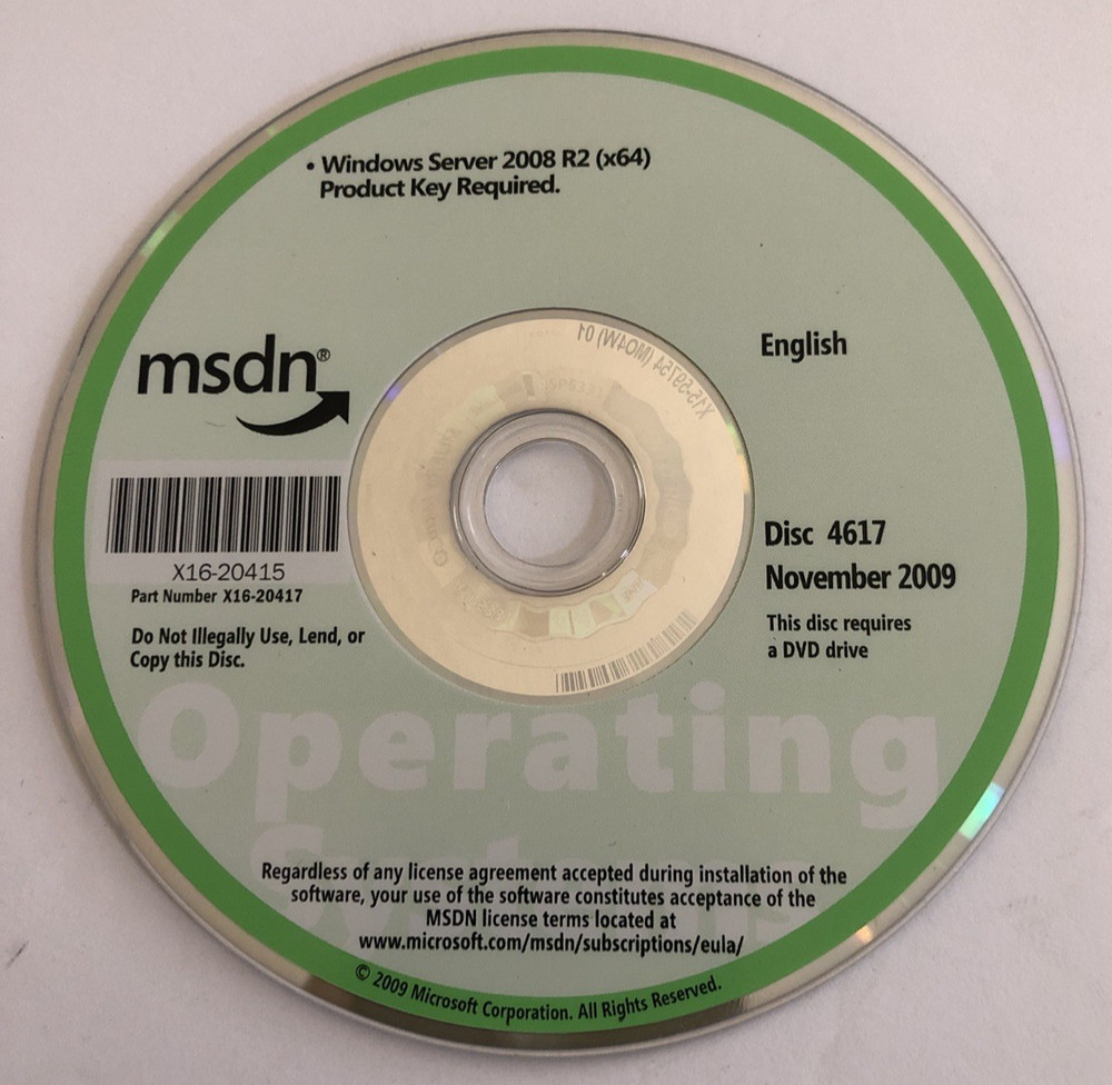 MICROSOFT MSDN DISC 4617 November 2009