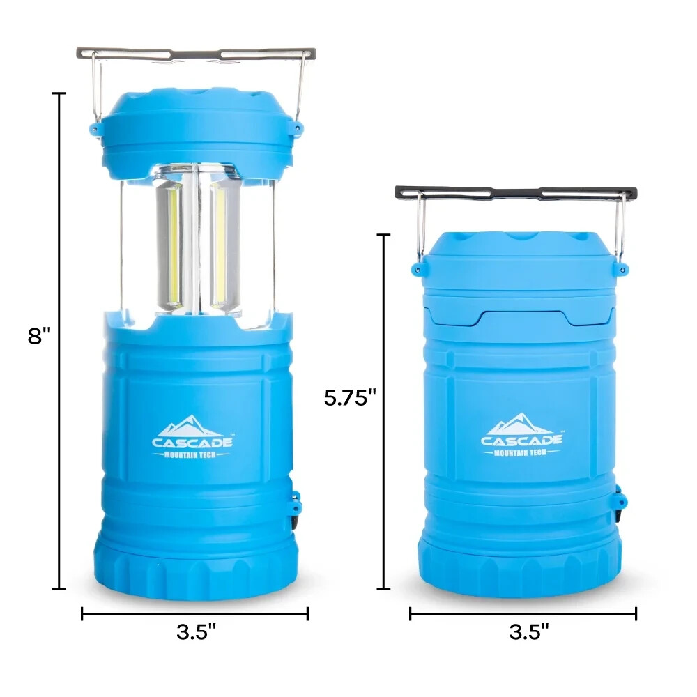 Cascade Mountain Tech 300 Lumen Pop-Up Lantern & Flashlight | Dark Gray