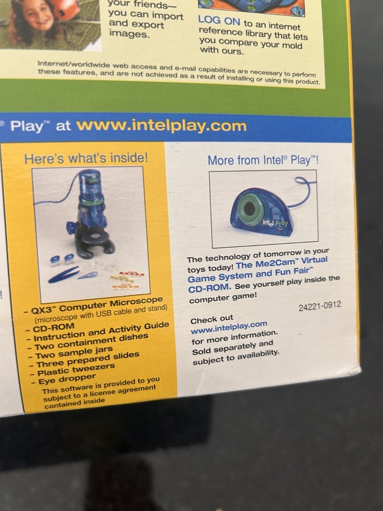 Intel Play QX3+ Computer Microscope Electronics Windows 2000, 98, 98 SE, ME VTG