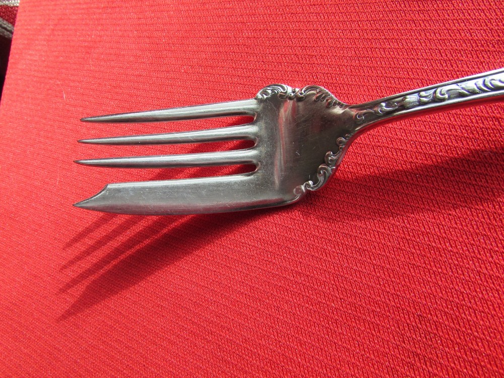1900 Webster aka Warren Pattern Fish Serving Fork By S & G Rogers Silver Plate