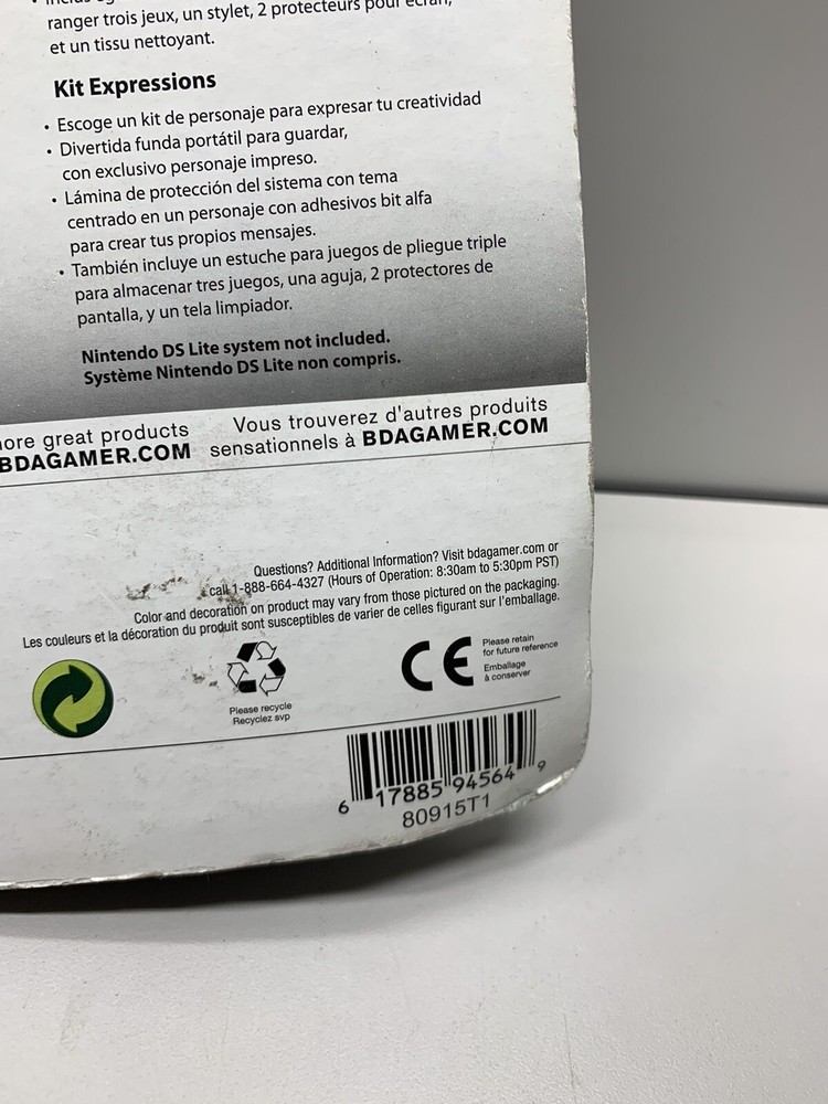 Nintendo DS Lite Mario Shy Guy Expression Kit New