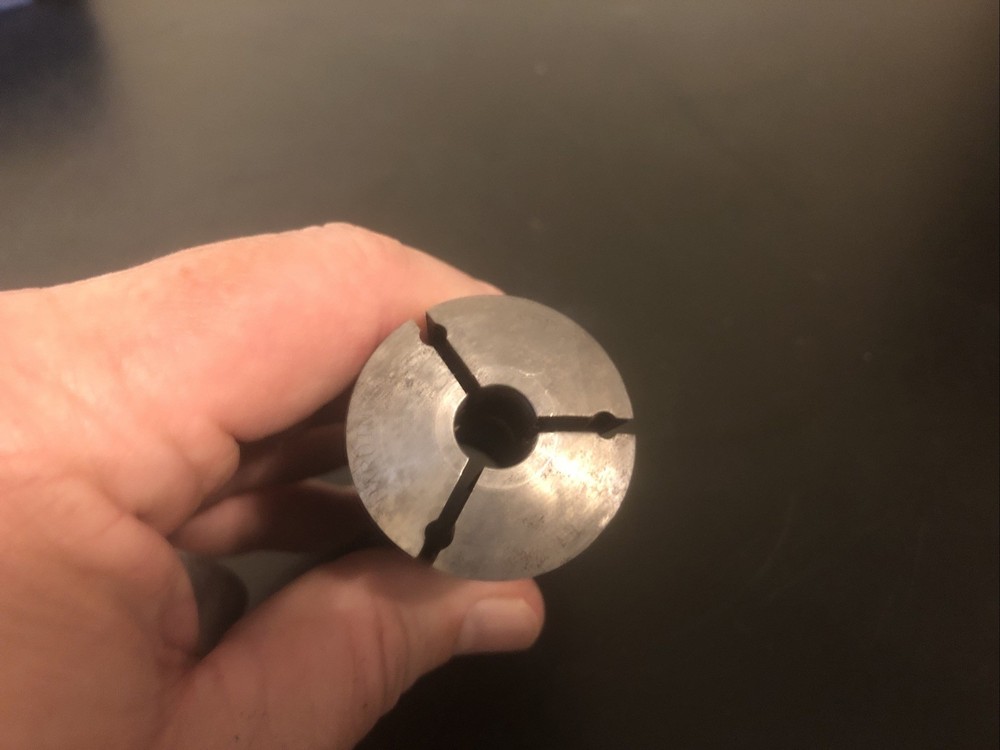 4 Hardinge "Emergency" Collets E2, E, E2, E1 used condition internal threads