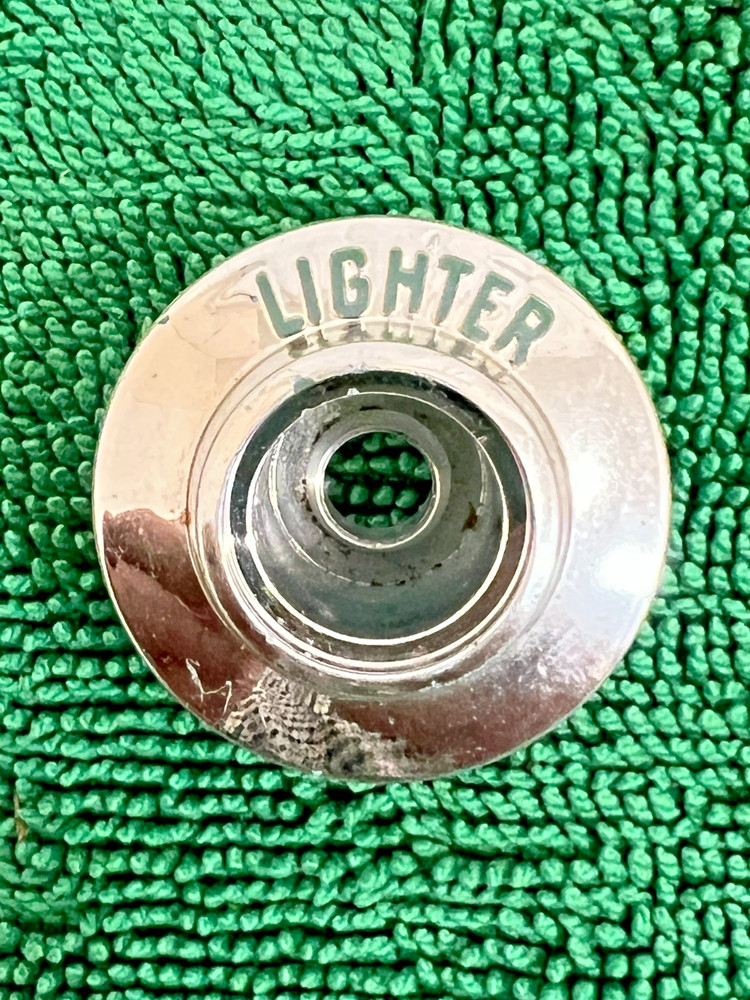 Vintage Ford Chrome Plastic Lighter Bezel