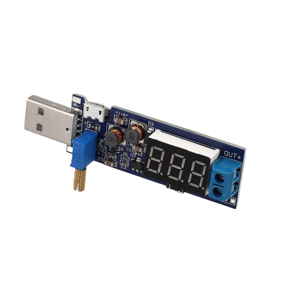 5V USB Boost Power Module with Precise Adjustable Potentiometer Output