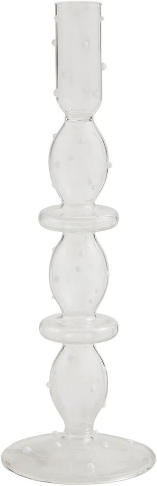 Mudpie - Large Dotted Glass Taper Holder - 40960109L