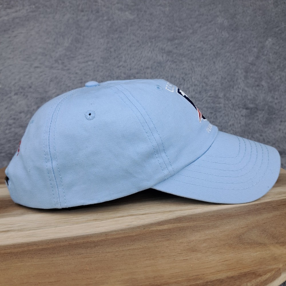 US Open Golf Hat Cap Strap Back Blue White 2019 Pebble Beach USGA Member Script