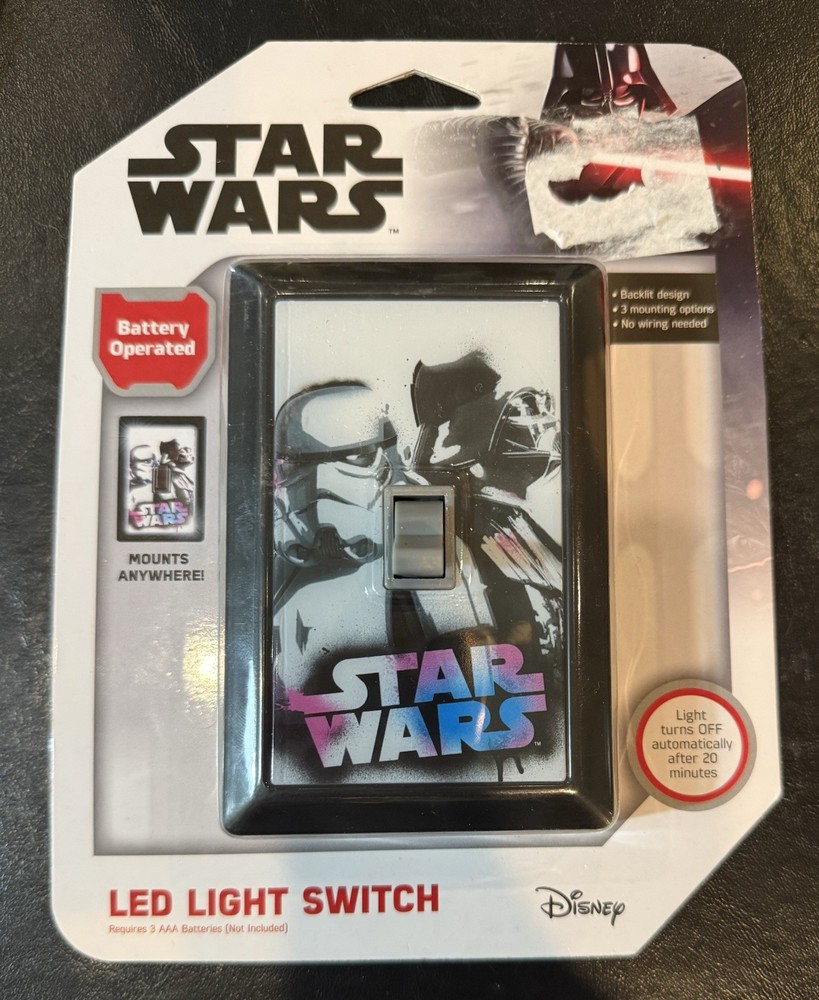Star Wars Switch LED Night Light, Manual On/off Switch - A0052
