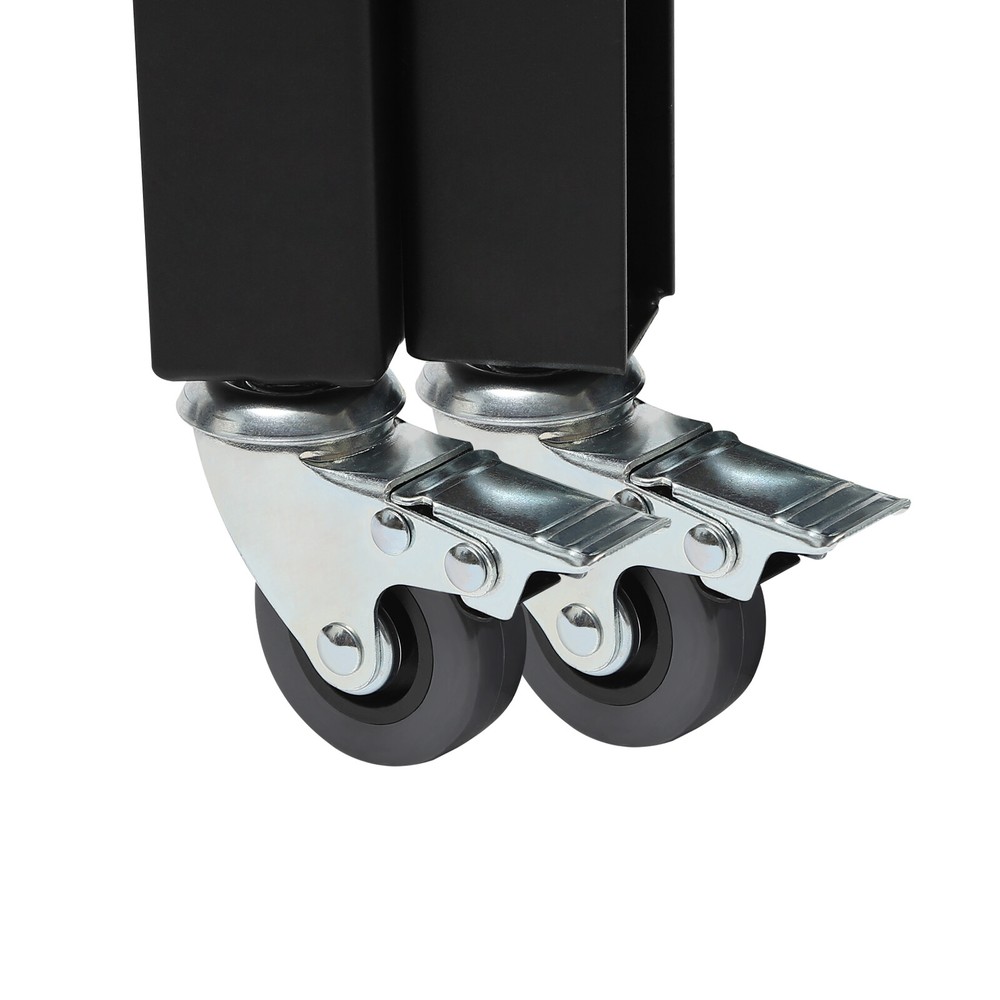 Double Folding Security Gate with Lock, Expandable Safety Barrier Door