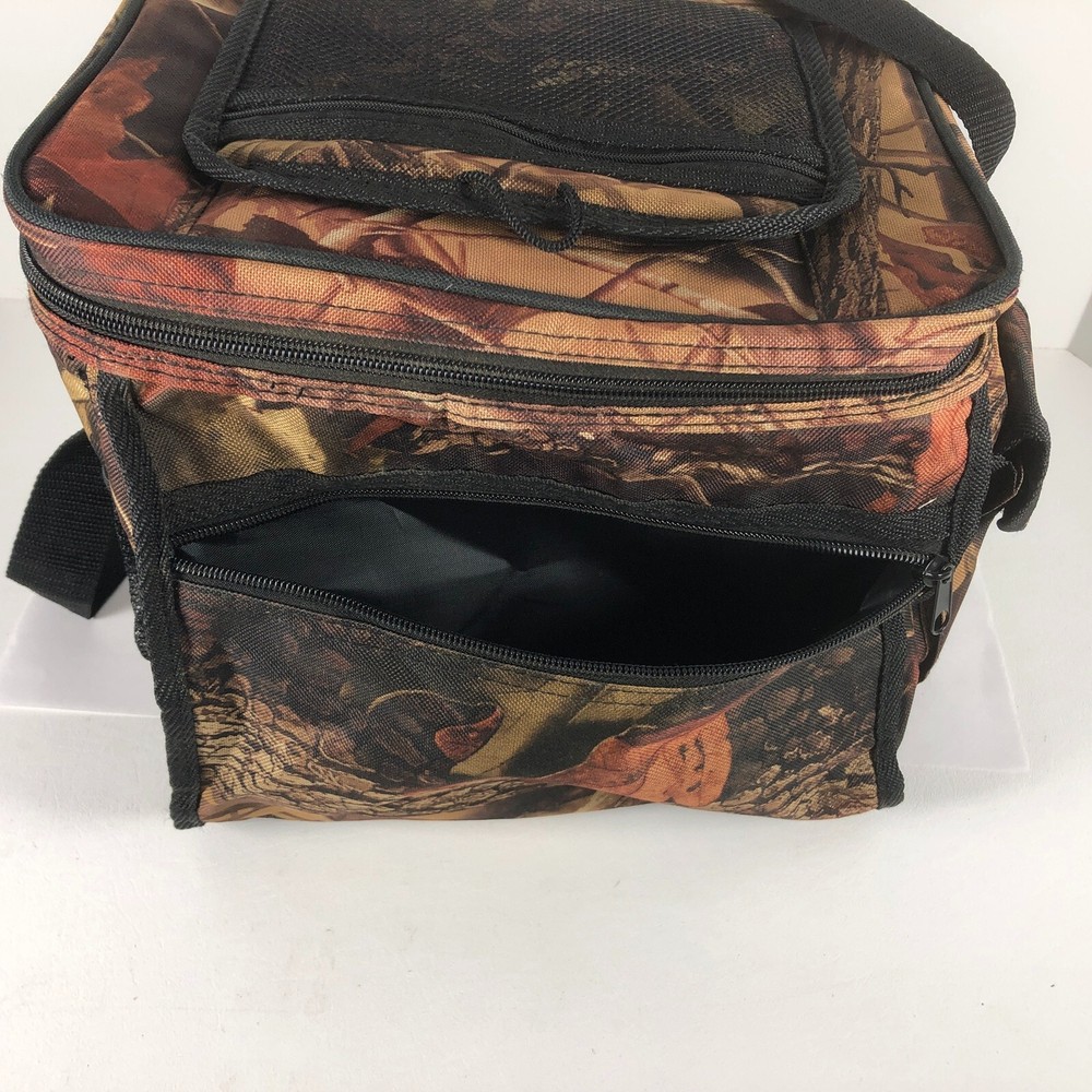 Camo Soft Side Cooler Bag Packable Tote Quick Access Top Strap