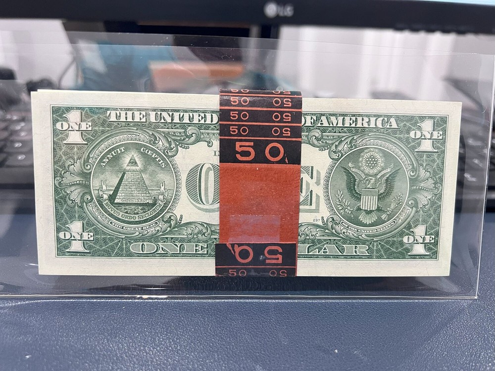 50 Consecutive 1957 $1 Silver Certificates Gem Unc Original Half Pack (EJE)