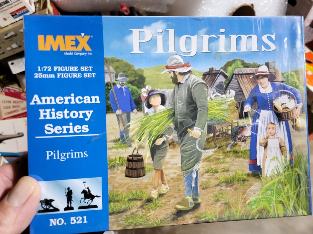 Imex American History Pilgrims Figure Set 1/72 #521