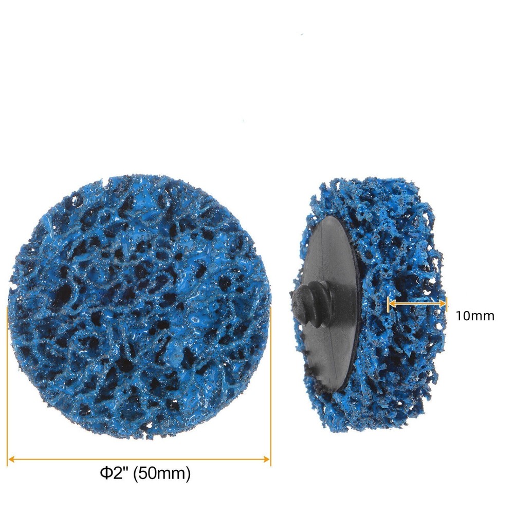 5Pcs Strip Discs Stripping Wheel 2" Rust Remover Abrasive Discs , Blue
