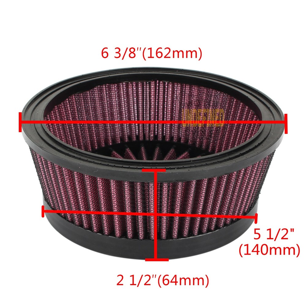 Air Cleaner Intake Filter Element Replacement For Harley Softail Dyna Touring US