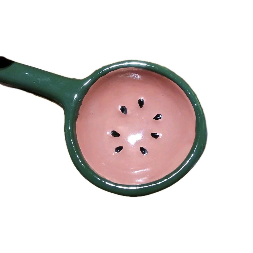 Creamer Spoon Watermelon Fruit Ceramic Seeds