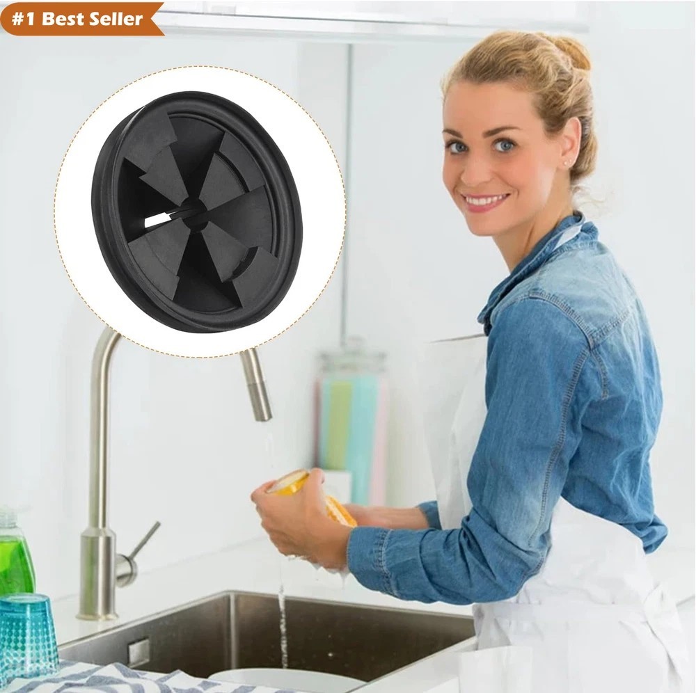 Upgraded EPDM Rubber Splash Guard for Insinkerator Evolution Series, 2 Pack