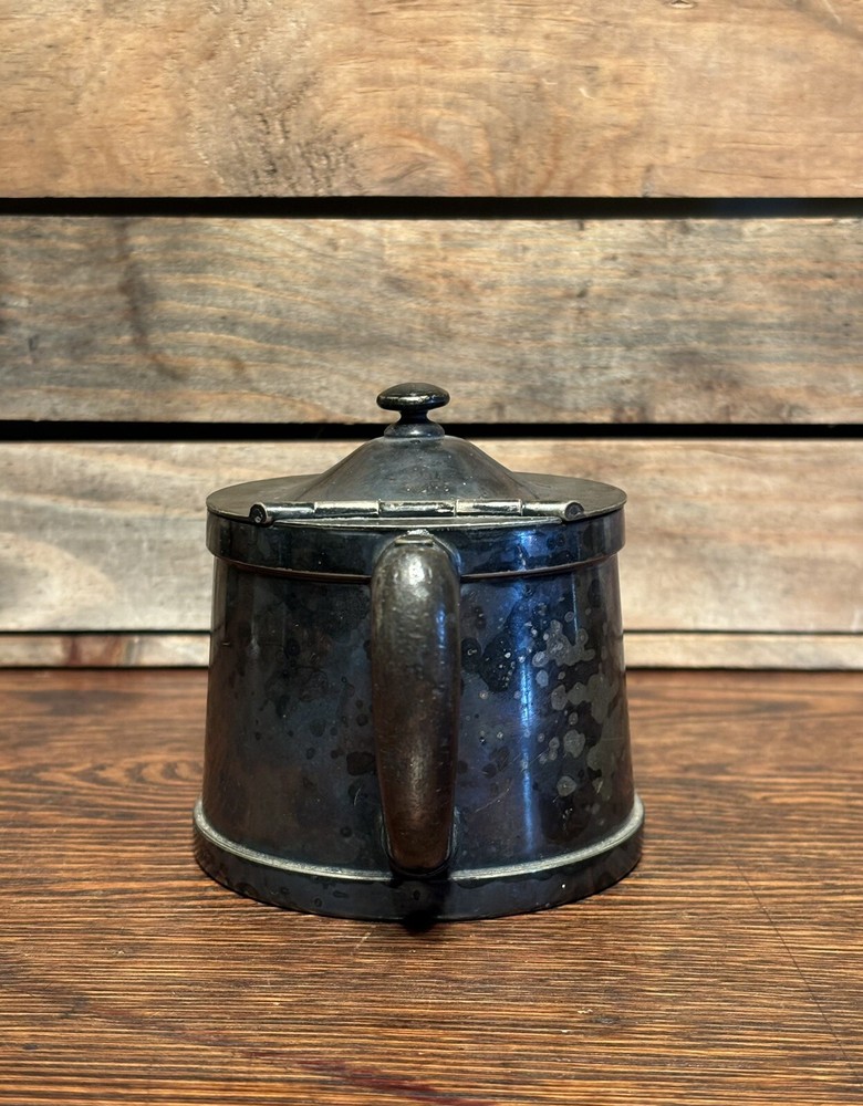 Vintage Small Silver Hinged Creamer From Benedict Indestructible