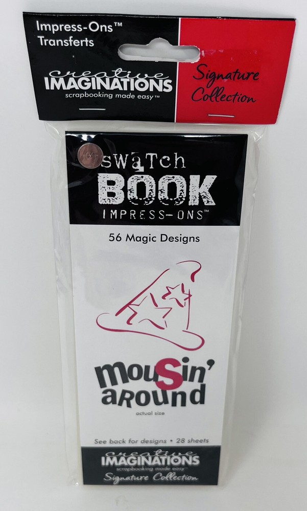 Creative Imaginations Swatch Book Impress Ons Mousin Around