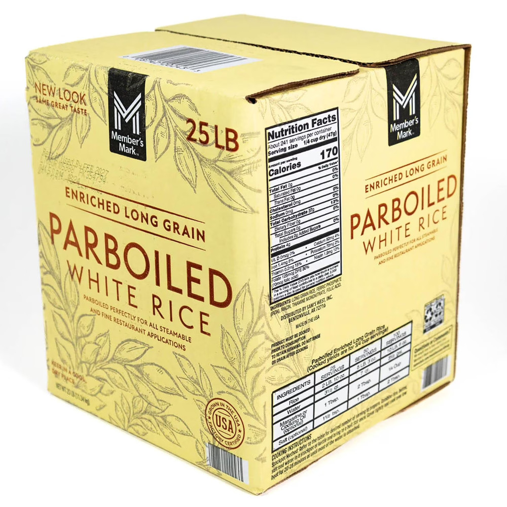 Member's Mark Parboiled White Rice, 25 lbs