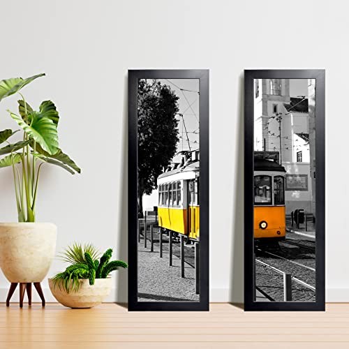 Picture Frame Panoramic Picture Frame for Wall Decoration, Classic 8x24 Black