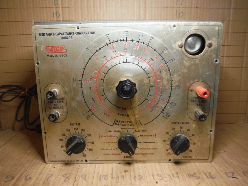 vintage eico 950b resistance capacitance comparator bridge
