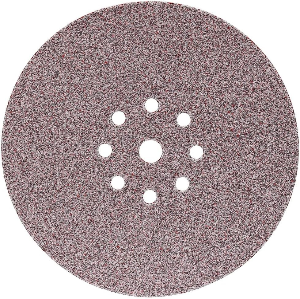 B-68541 9" round Abrasive Disc, Hook & Loop, 80 Grit, 25/Pk