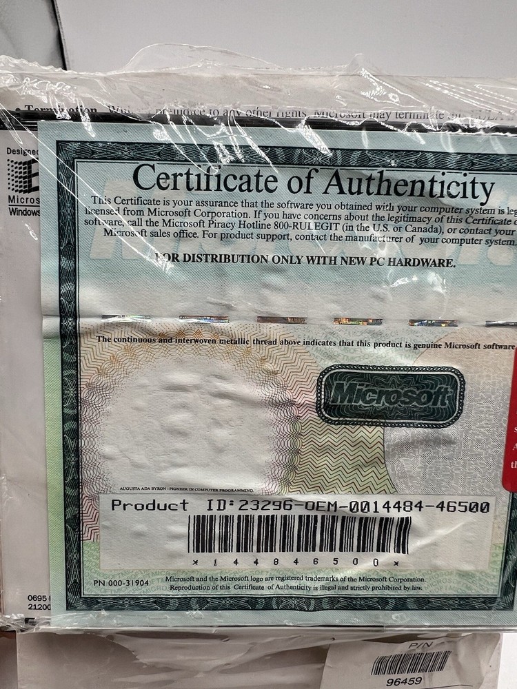 Microsoft Windows 95 Getting Results With Microsoft Office For Windows 95 Sealed