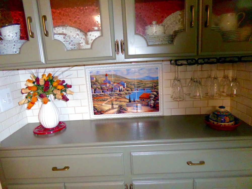Mural Ceramic Tuscany Landscape Backsplash Tile #113