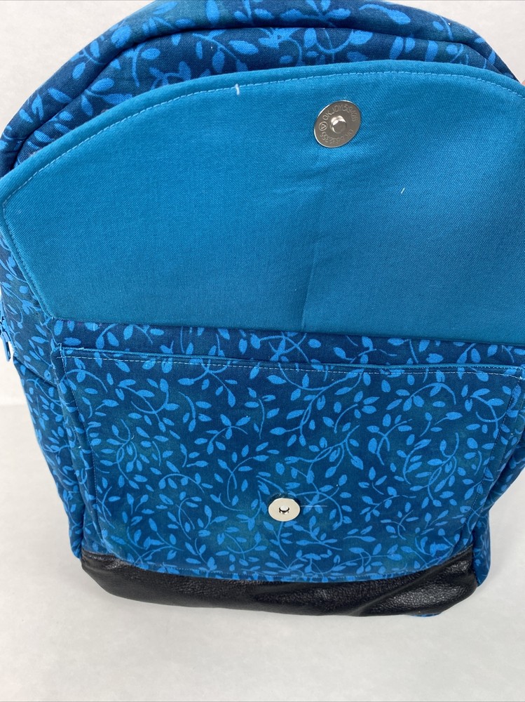 Handmade Backpack/Bookbag Turquoise