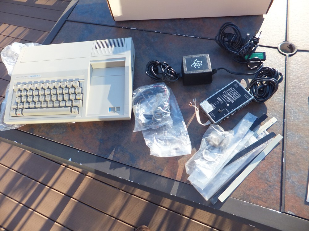 Vintage Texas Instruments 99/4A Personal Computer Manuals, Adapter & Extras