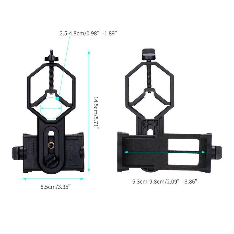 Universal Telescope Cell Phone Mount Adapter for Monocular Spotting Scope 24 NEW