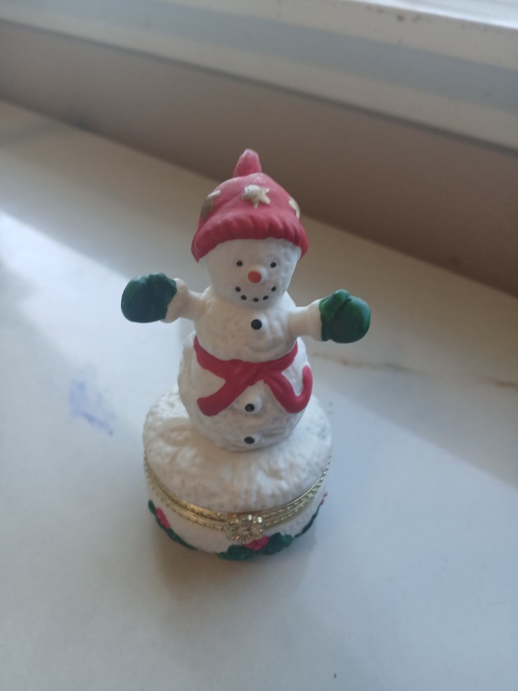 Snowman Trinket Box